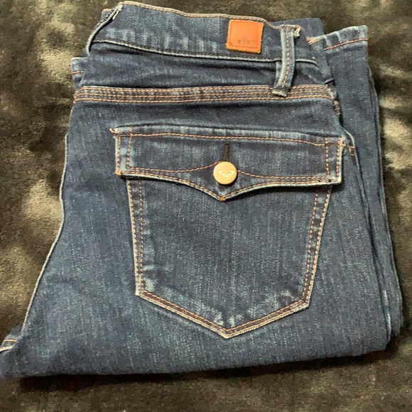 Roxy bootcut flare jeans 7/28 dark wash - Picture 4 of 12